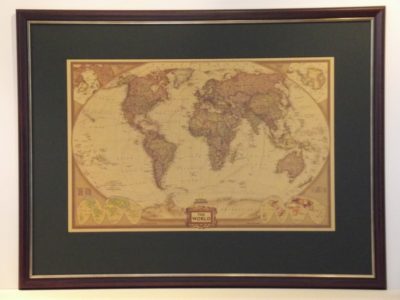 LARGE NATIONAL GEOGRAPHIC WORLD MAP