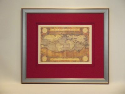 PRINT, ANTIQUE MAP OF THE WORLD