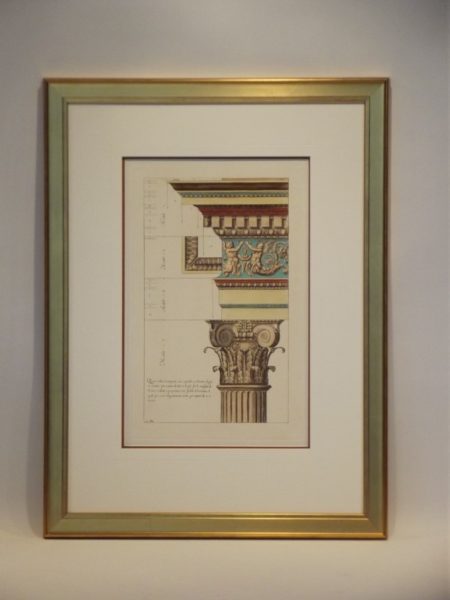 ARCHITECTURAL PRINT, fregio et cornice